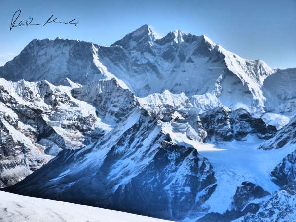Everest und Makalu, from Mera Peak