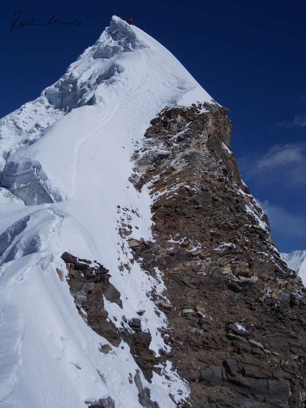 Nepal, Lobuche East, summit ridge